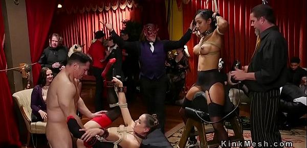  Orgy anal slaves serve costume ball
